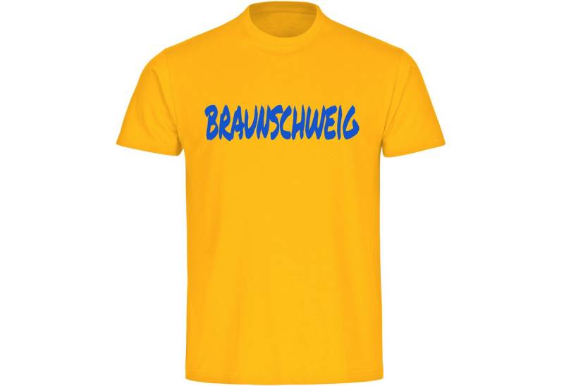 multifanshop T-Shirt Herren Braunschweig - Textmarker - Männer von multifanshop