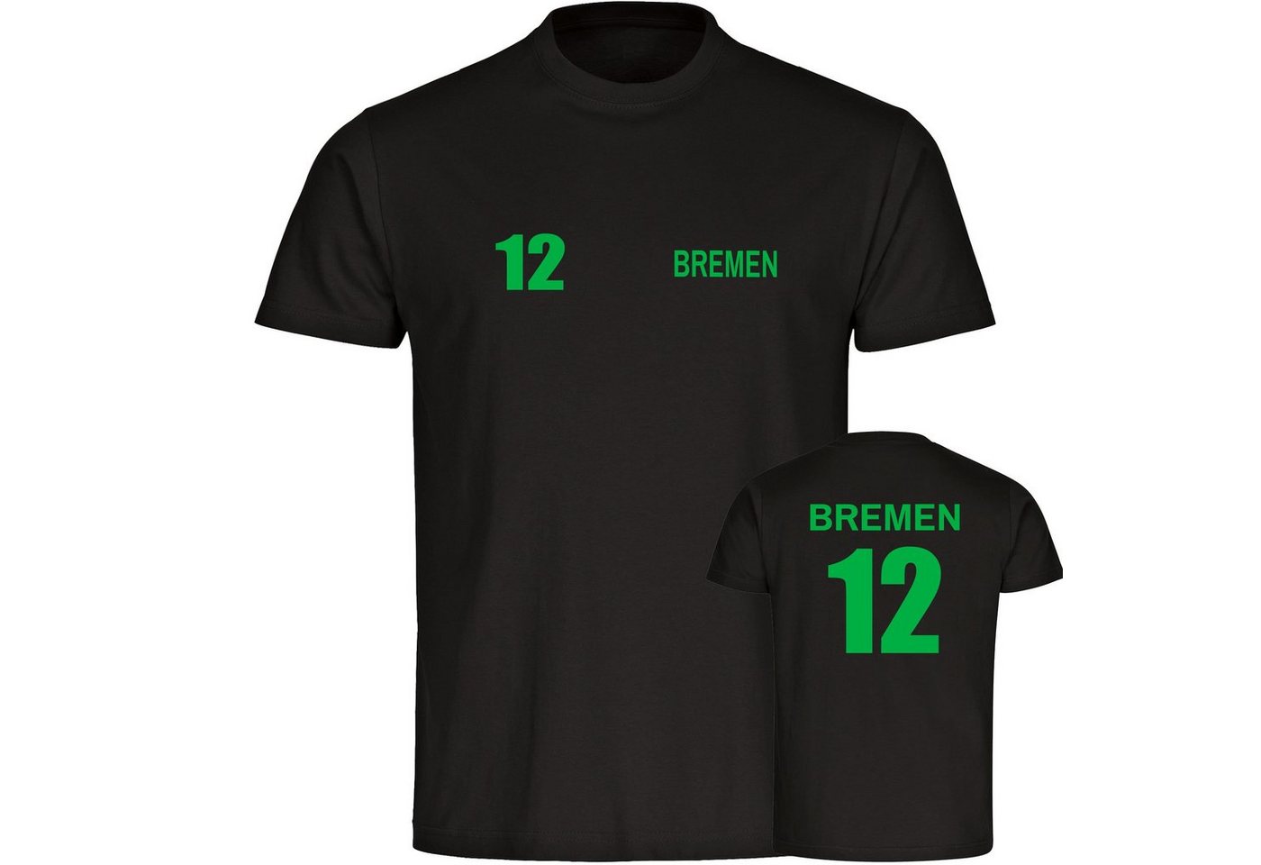 multifanshop T-Shirt Herren Bremen - Trikot 12 - Männer von multifanshop