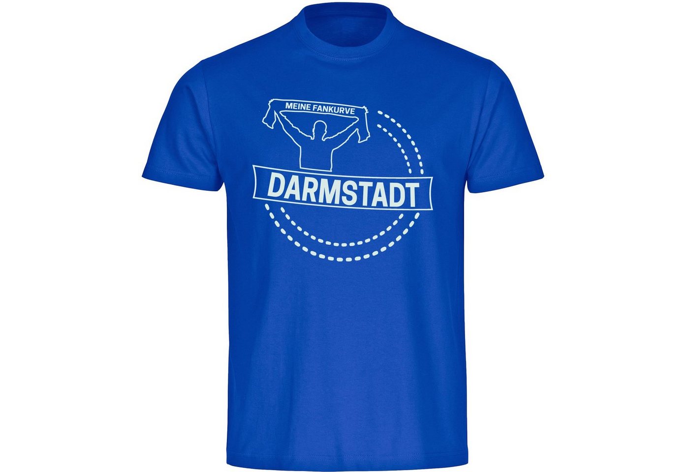 multifanshop T-Shirt Herren Darmstadt - Meine Fankurve - Männer von multifanshop