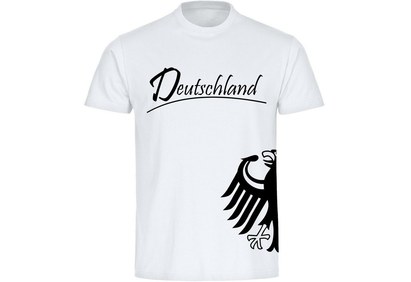 multifanshop T-Shirt Herren Deutschland - Adler seitlich - Männer von multifanshop