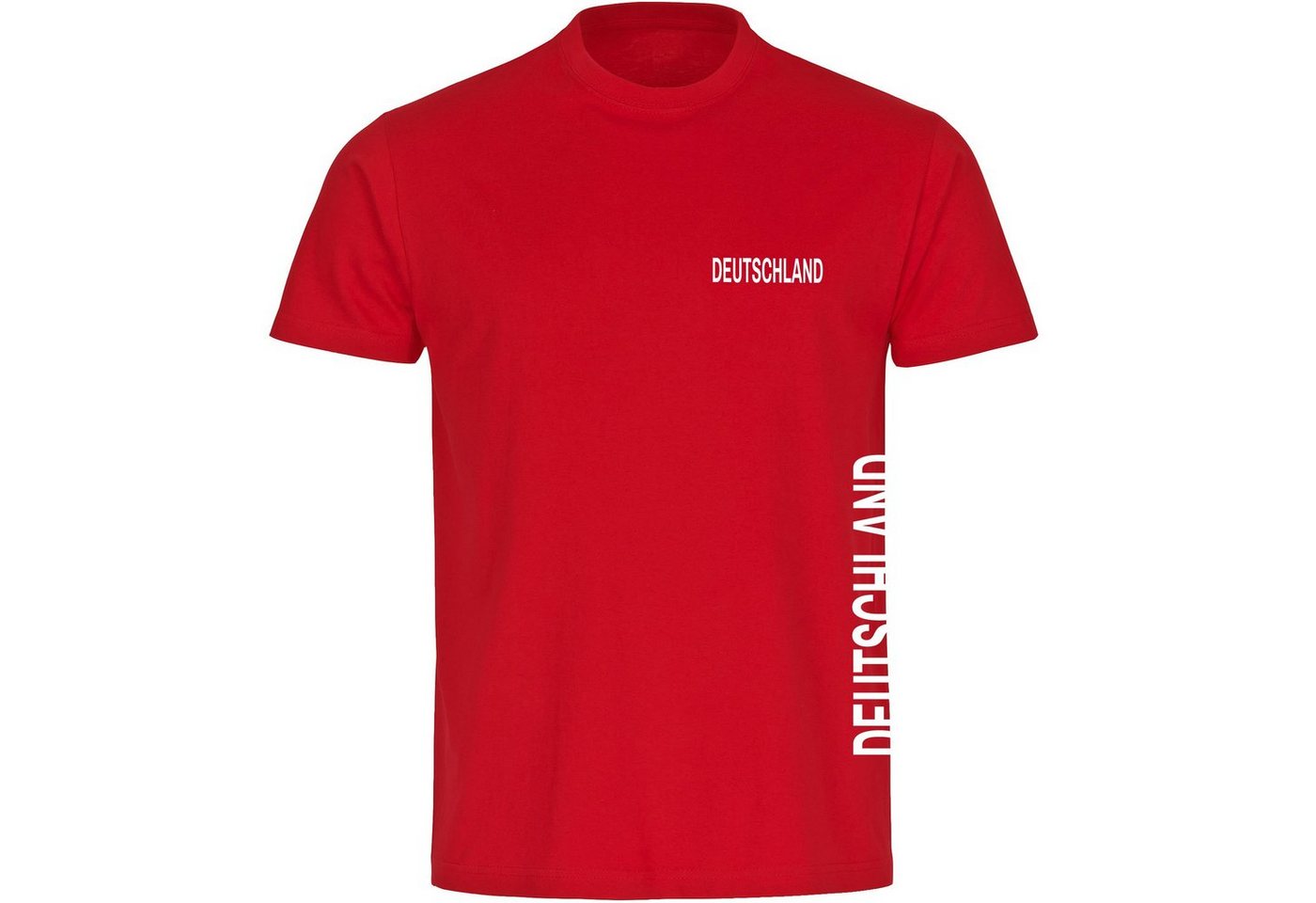 multifanshop T-Shirt Herren Deutschland - Brust & Seite - Männer von multifanshop