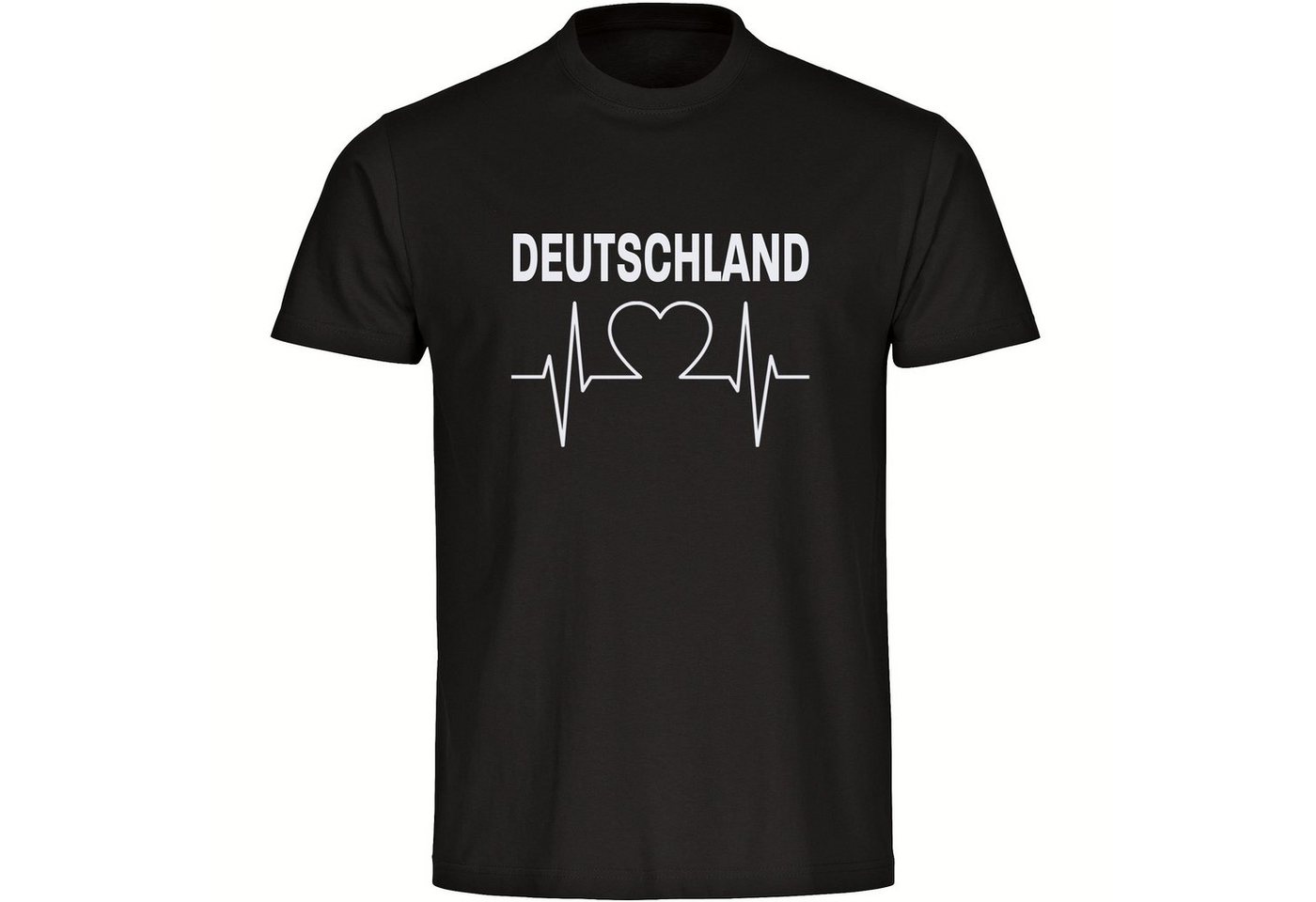 multifanshop T-Shirt Herren Deutschland - Herzschlag - Männer von multifanshop