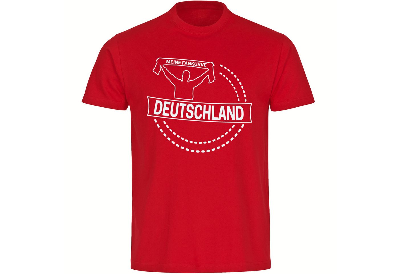 multifanshop T-Shirt Herren Deutschland - Meine Fankurve - Männer von multifanshop