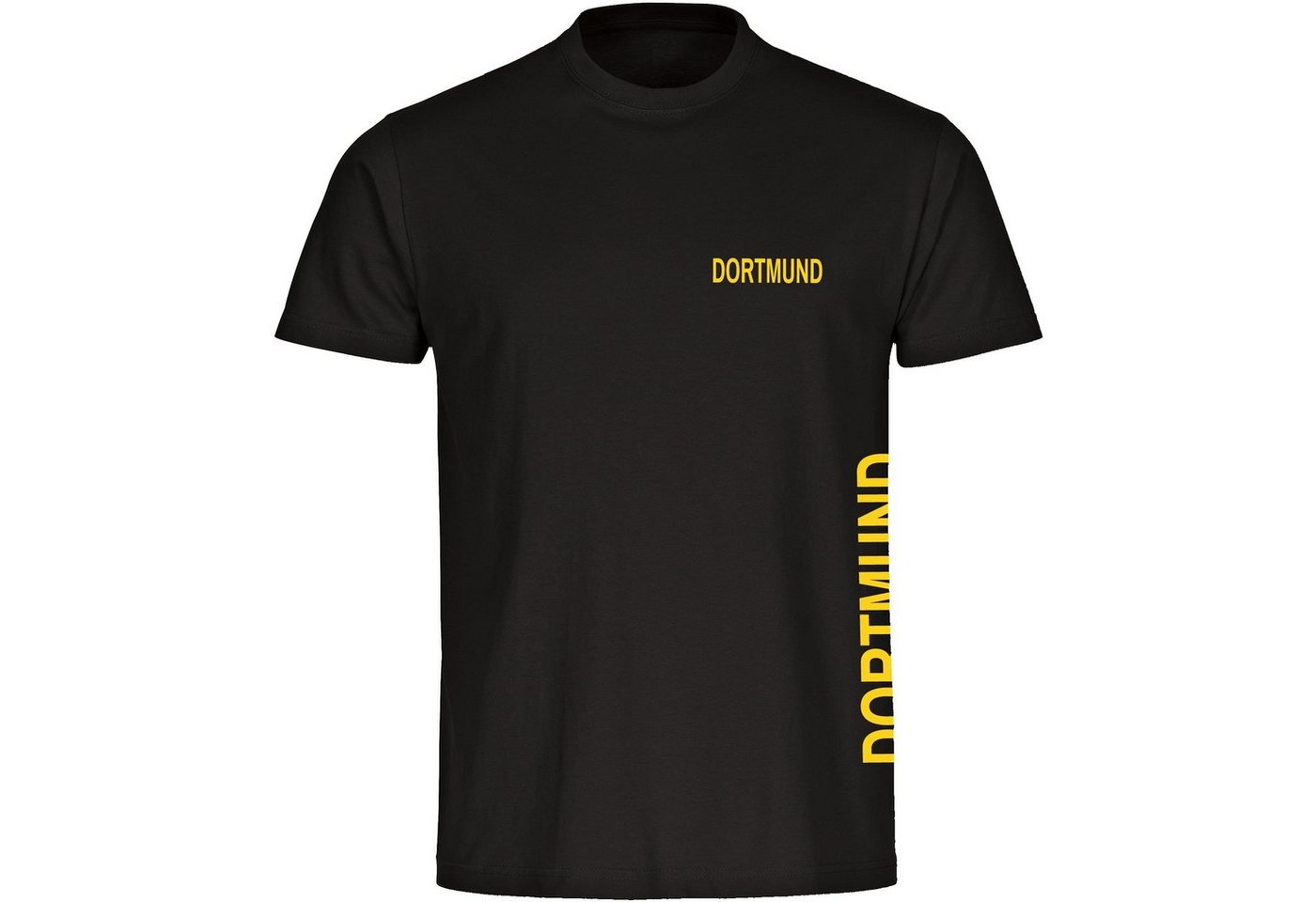 multifanshop T-Shirt Herren Dortmund - Brust & Seite - Männer von multifanshop