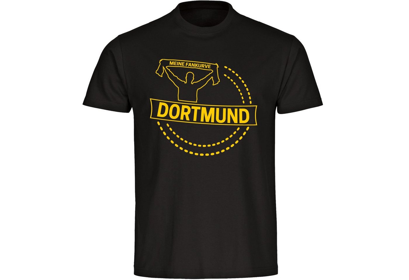 multifanshop T-Shirt Herren Dortmund - Meine Fankurve - Männer von multifanshop