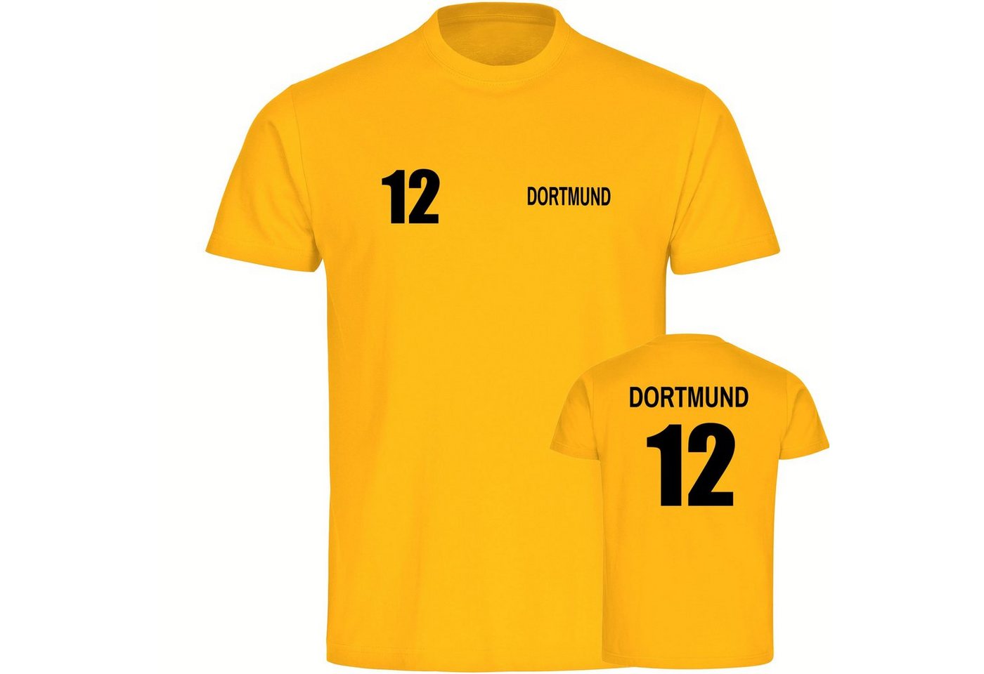 multifanshop T-Shirt Herren Dortmund - Trikot 12 - Männer von multifanshop