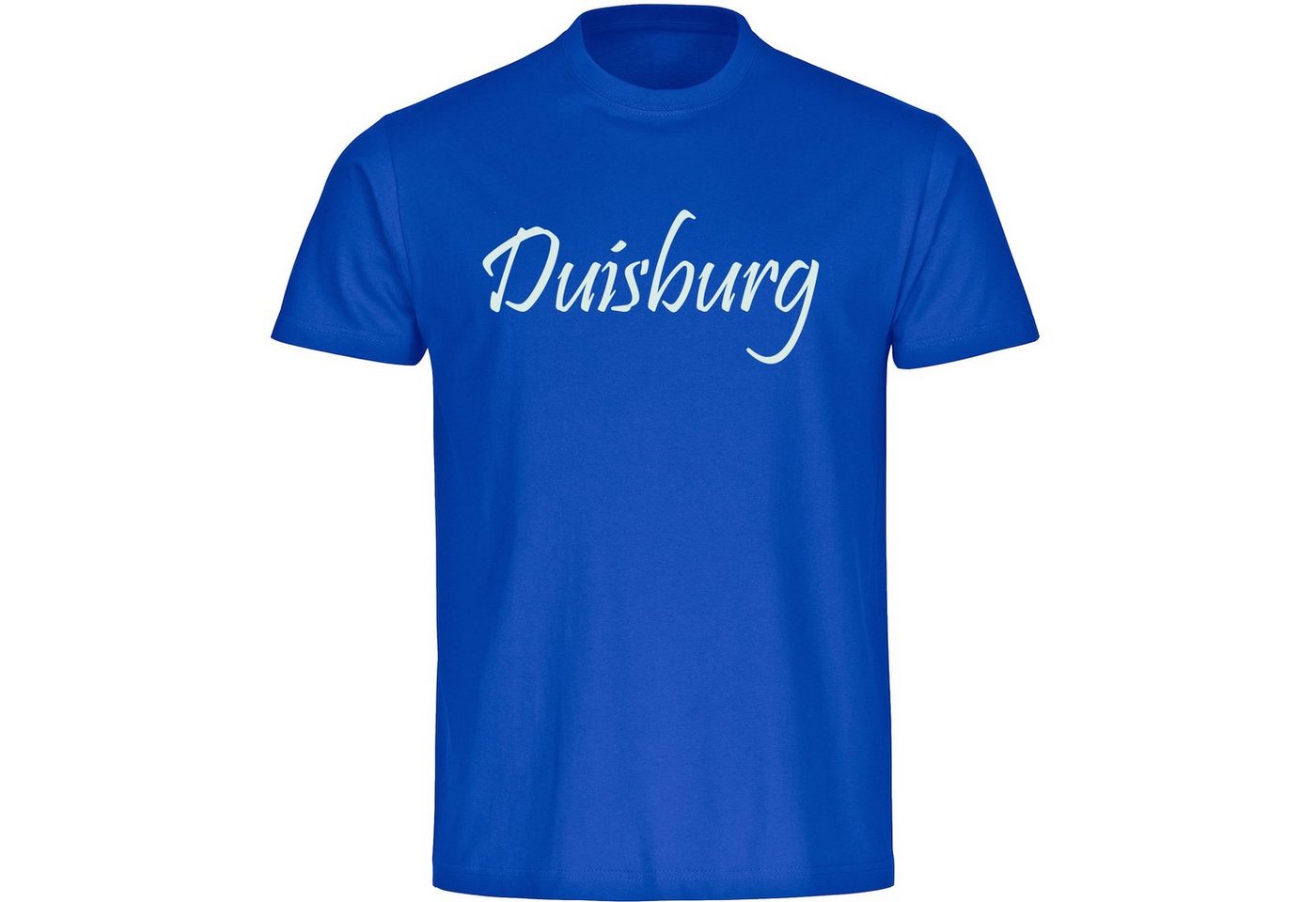 multifanshop T-Shirt Herren Duisburg - Schriftzug - Männer von multifanshop