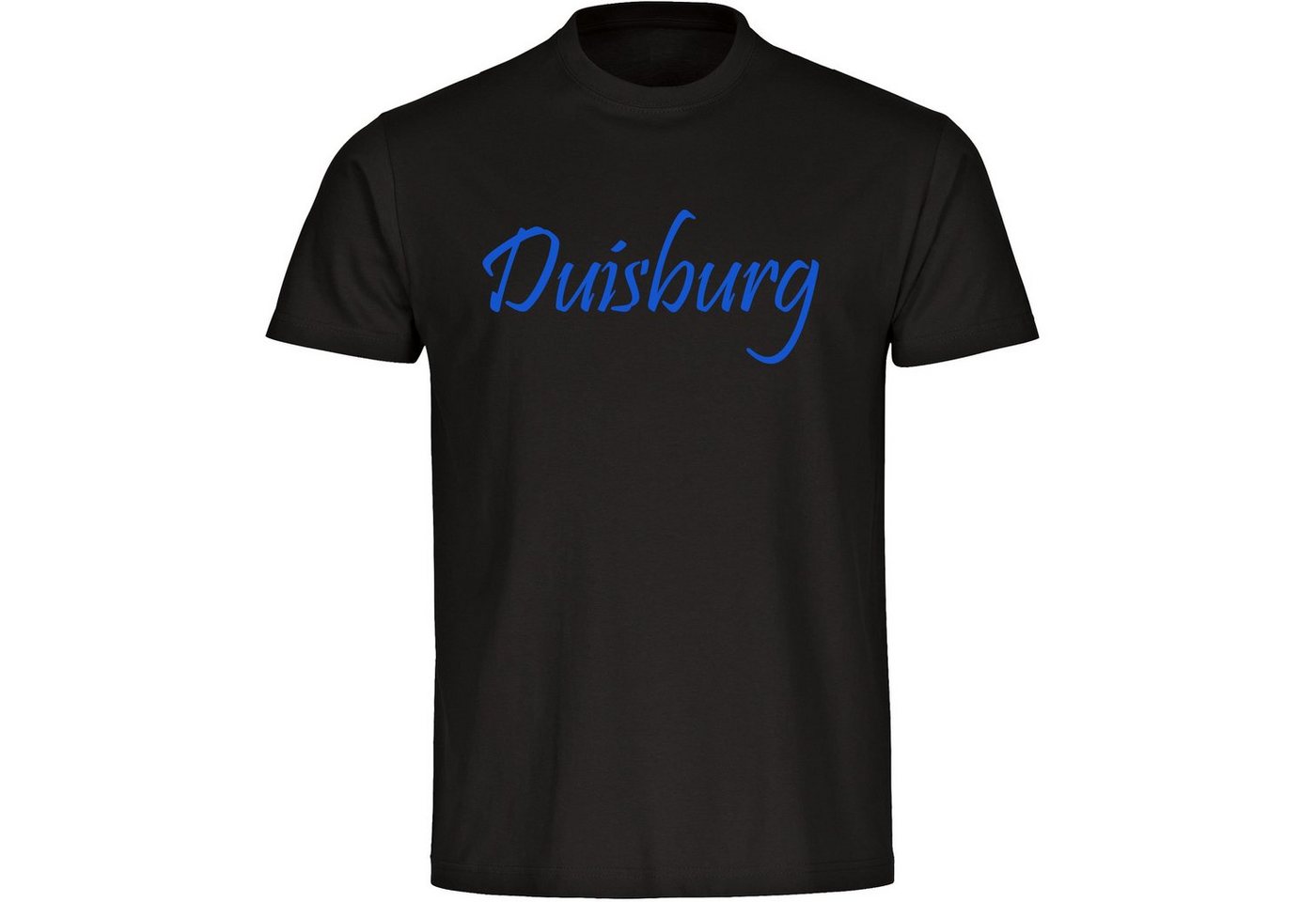 multifanshop T-Shirt Herren Duisburg - Schriftzug - Männer von multifanshop