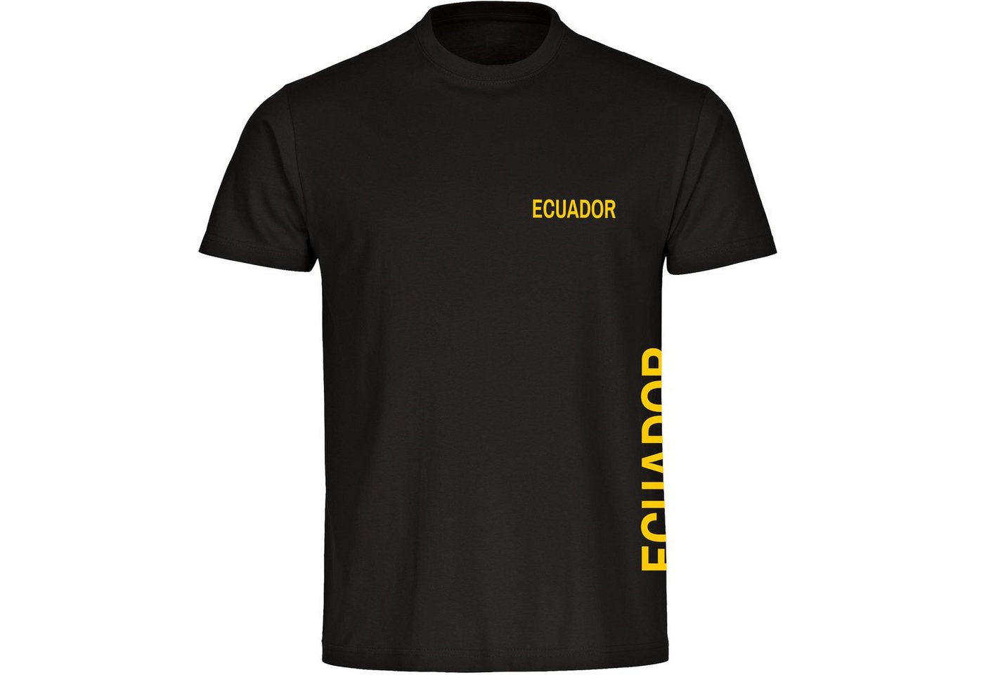 multifanshop T-Shirt Herren Ecuador - Brust & Seite - Männer von multifanshop