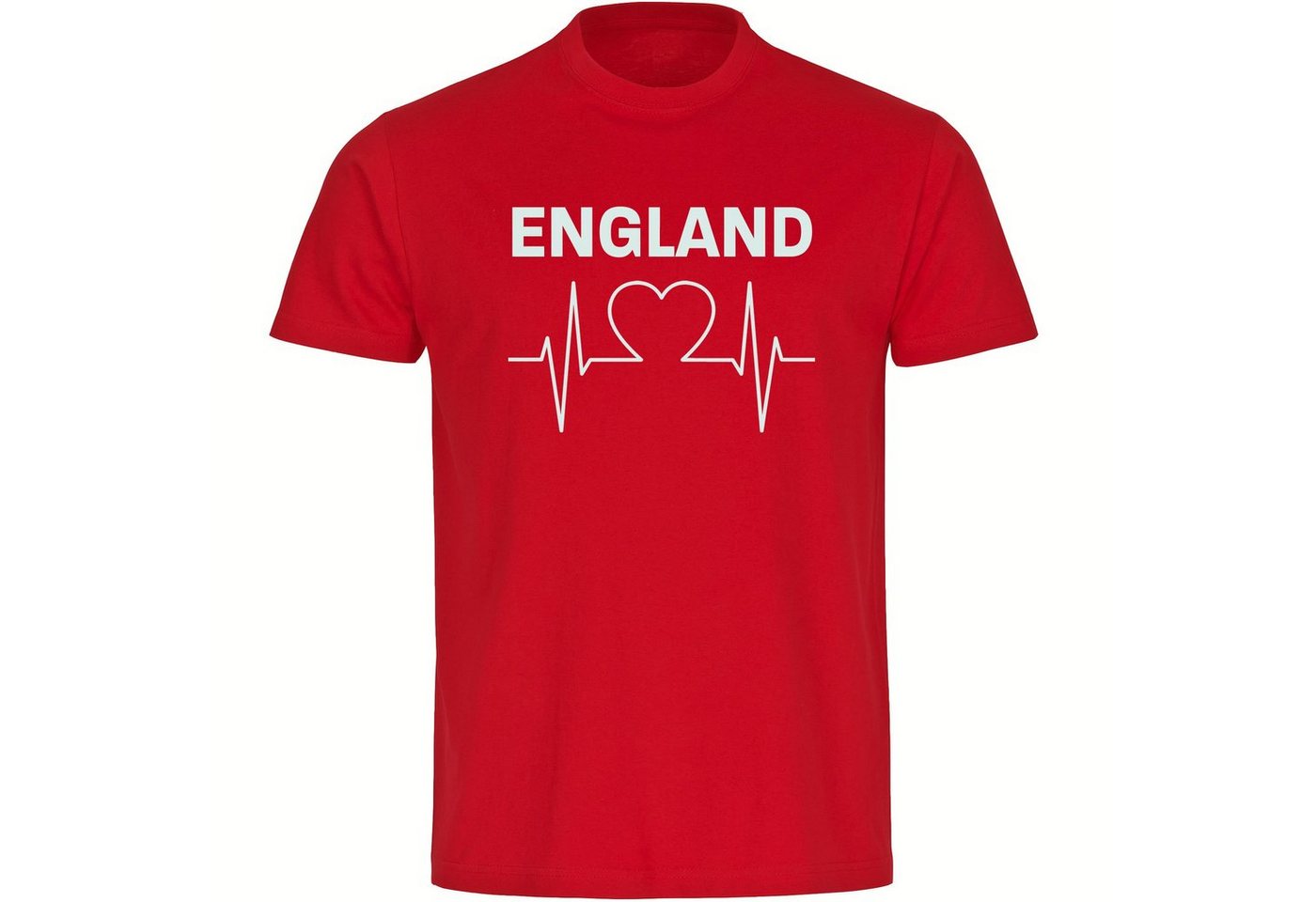 multifanshop T-Shirt Herren England - Herzschlag - Männer von multifanshop
