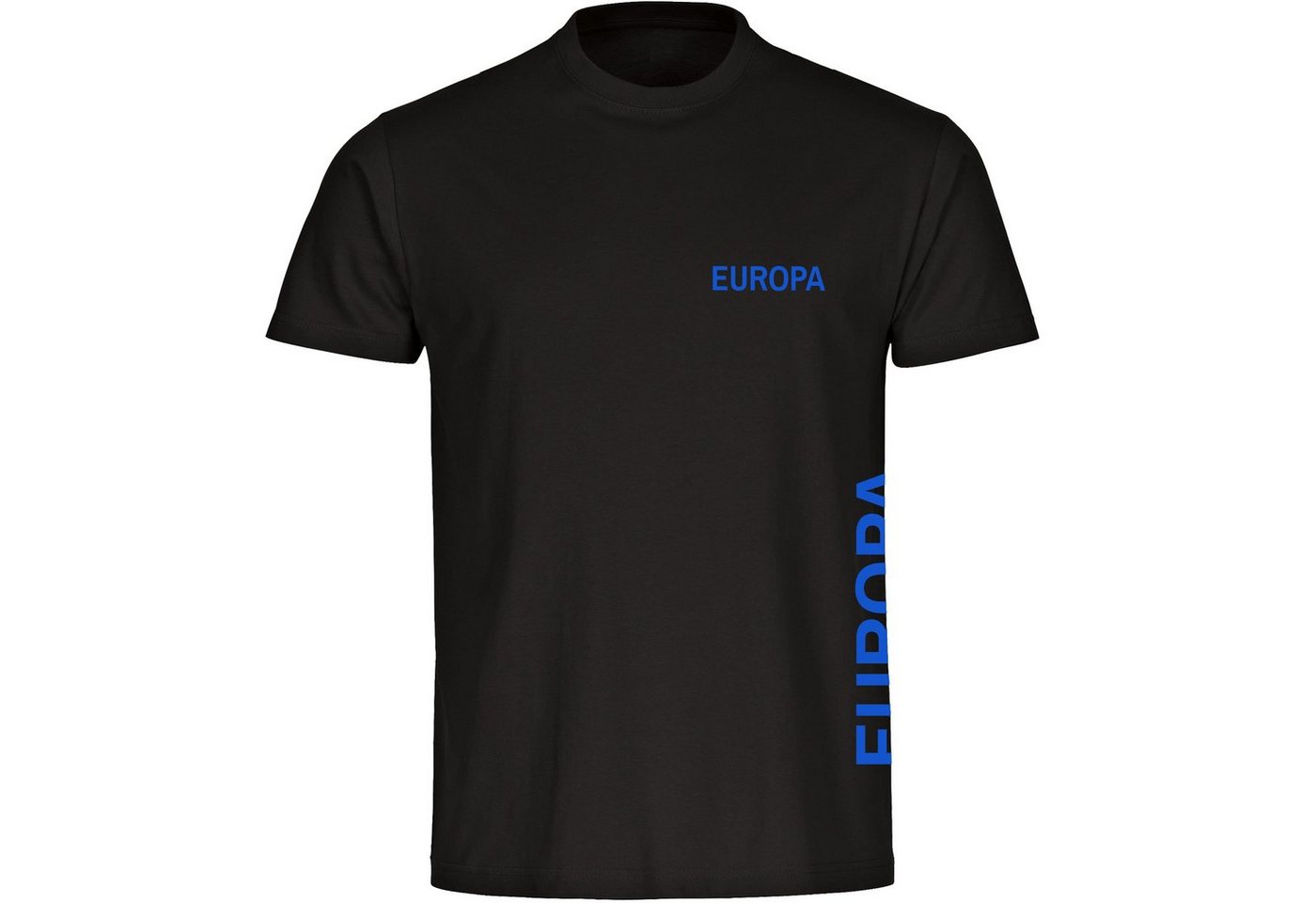 multifanshop T-Shirt Herren Europa - Brust & Seite - Männer von multifanshop