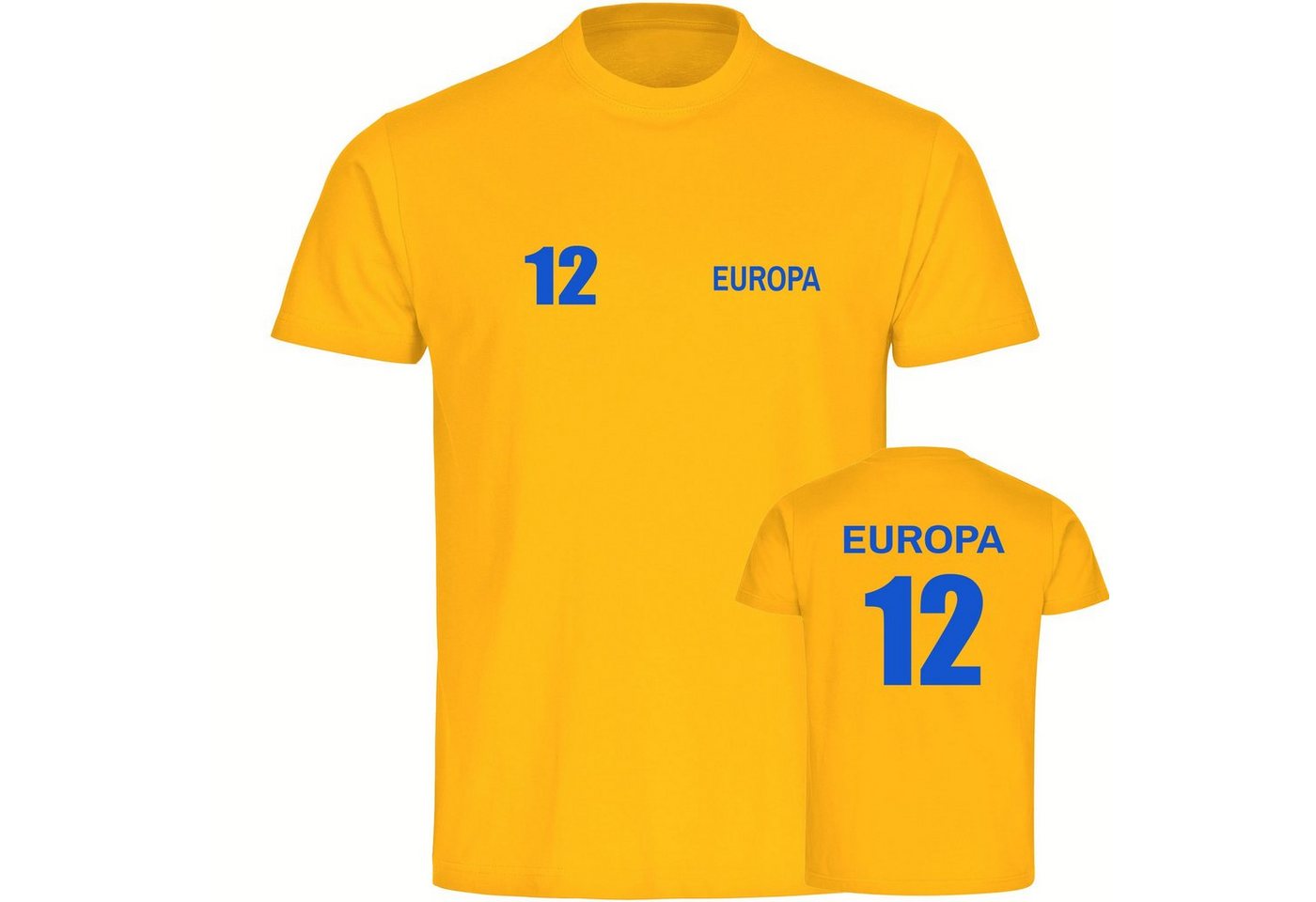 multifanshop T-Shirt Herren Europa - Trikot 12 - Männer von multifanshop