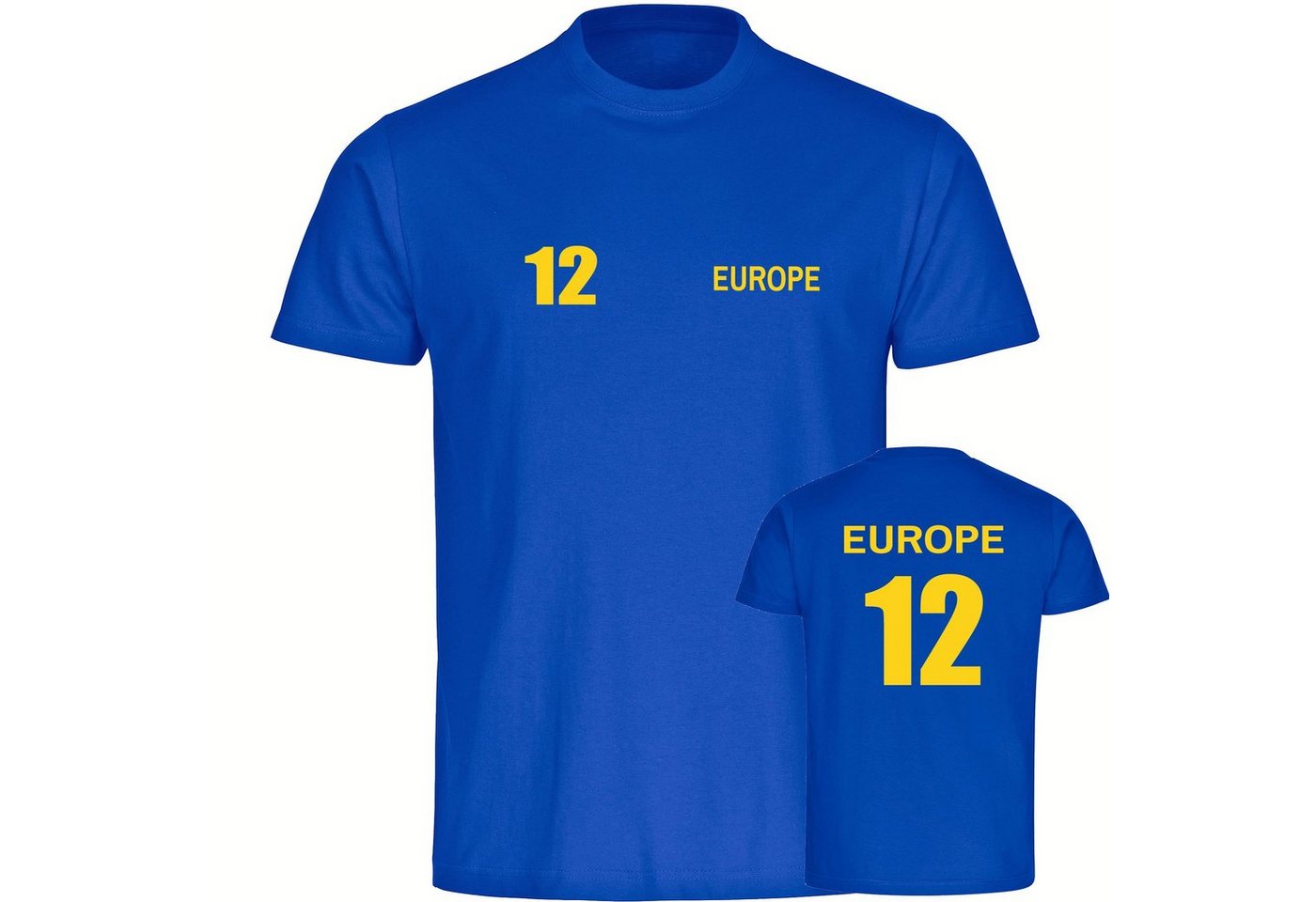 multifanshop T-Shirt Herren Europe - Trikot 12 - Männer von multifanshop