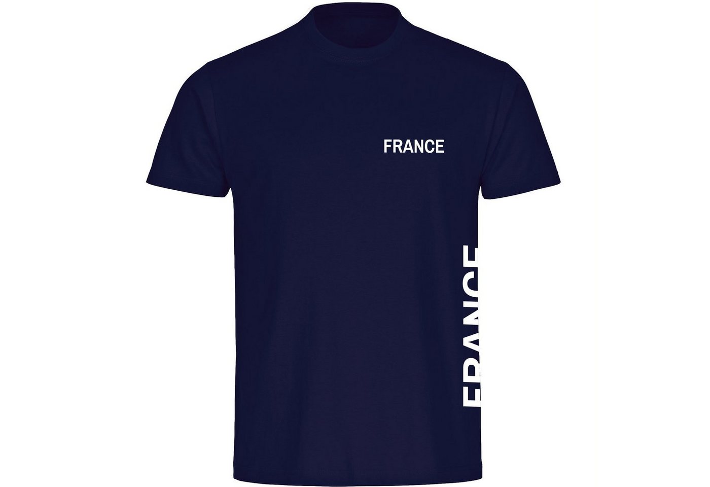 multifanshop T-Shirt Herren France - Brust & Seite - Männer von multifanshop