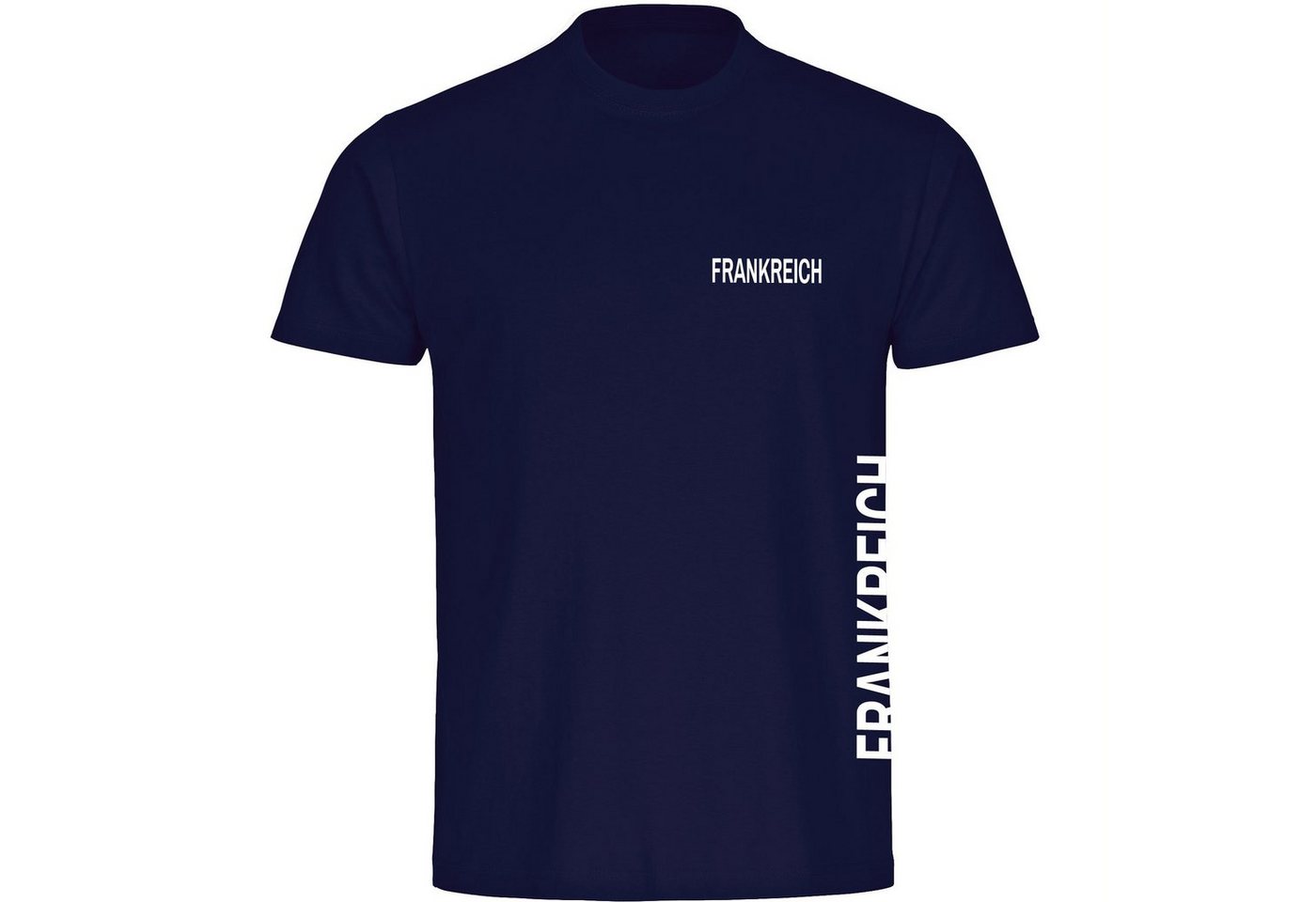 multifanshop T-Shirt Herren Frankreich - Brust & Seite - Männer von multifanshop