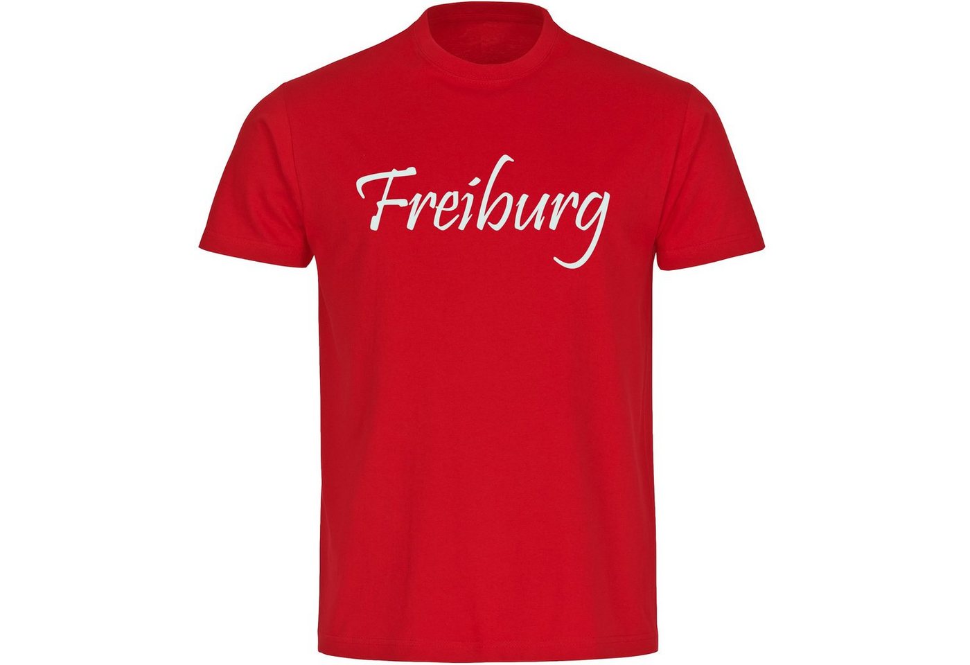 multifanshop T-Shirt Herren Freiburg - Schriftzug - Männer von multifanshop