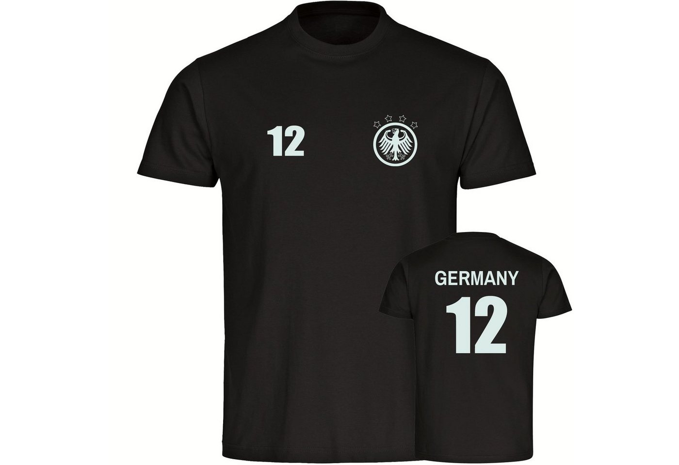 multifanshop T-Shirt Herren Germany - Adler Retro Trikot 12 - Männer von multifanshop