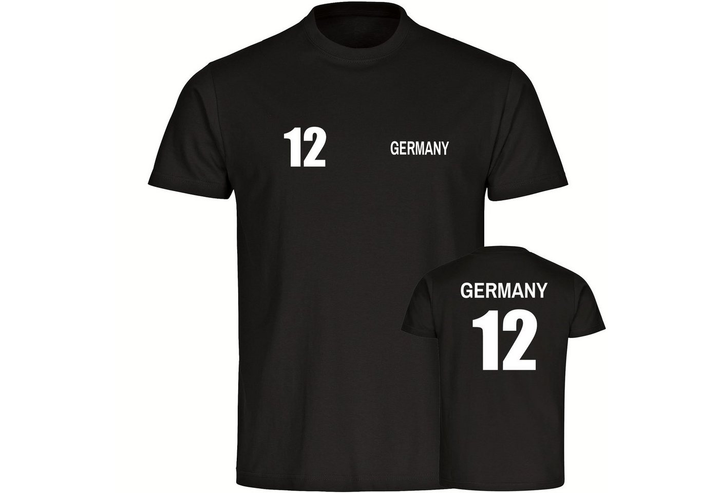 multifanshop T-Shirt Herren Germany - Trikot 12 - Männer von multifanshop