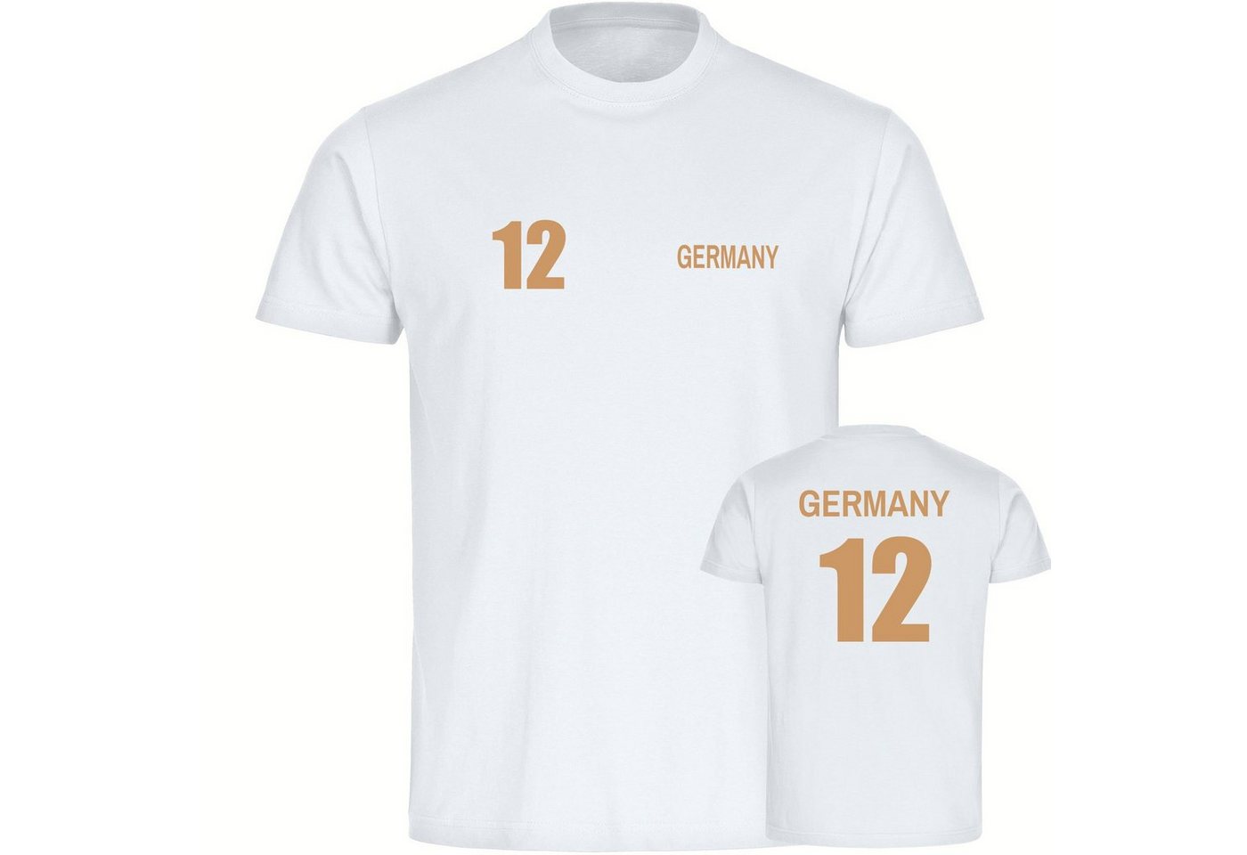 multifanshop T-Shirt Herren Germany - Trikot 12 - Männer von multifanshop