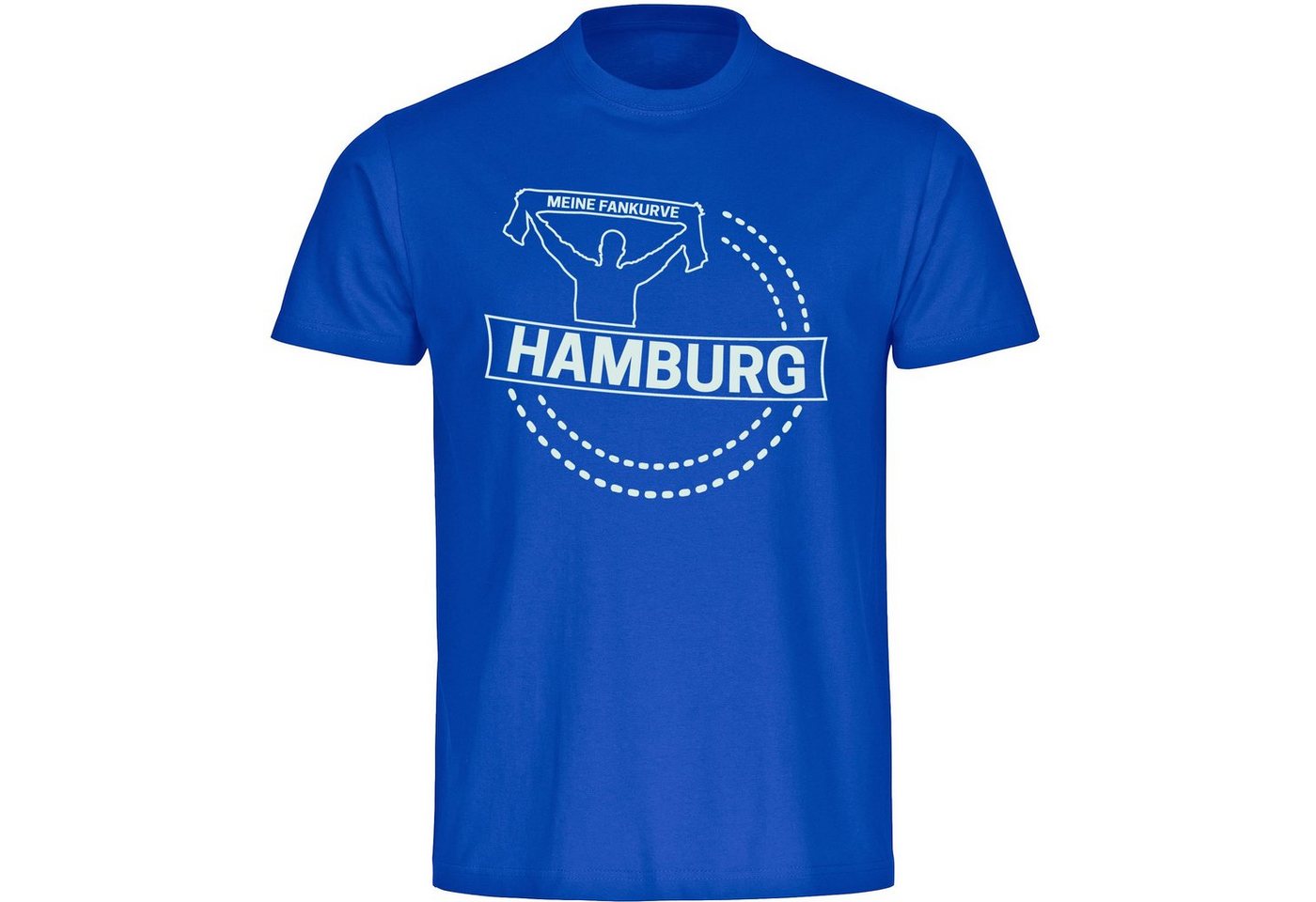 multifanshop T-Shirt Herren Hamburg - Meine Fankurve - Männer von multifanshop