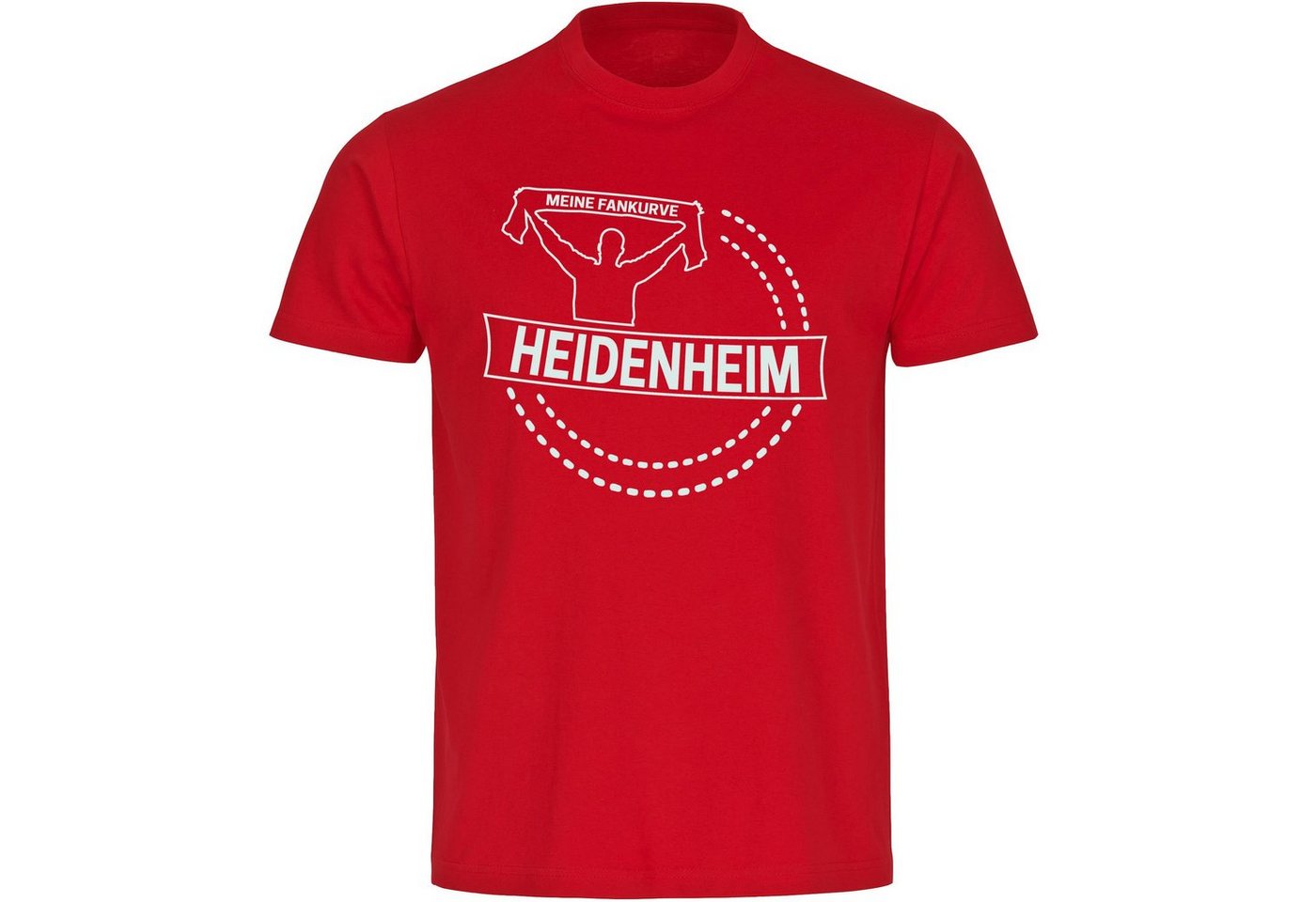 multifanshop T-Shirt Herren Heidenheim - Meine Fankurve - Männer von multifanshop
