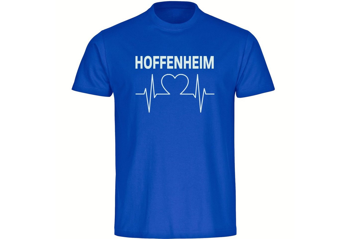 multifanshop T-Shirt Herren Hoffenheim - Herzschlag - Männer von multifanshop