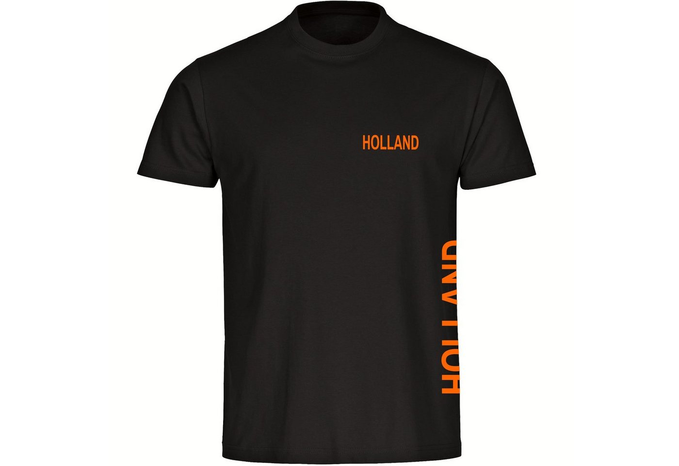 multifanshop T-Shirt Herren Holland - Brust & Seite - Männer von multifanshop
