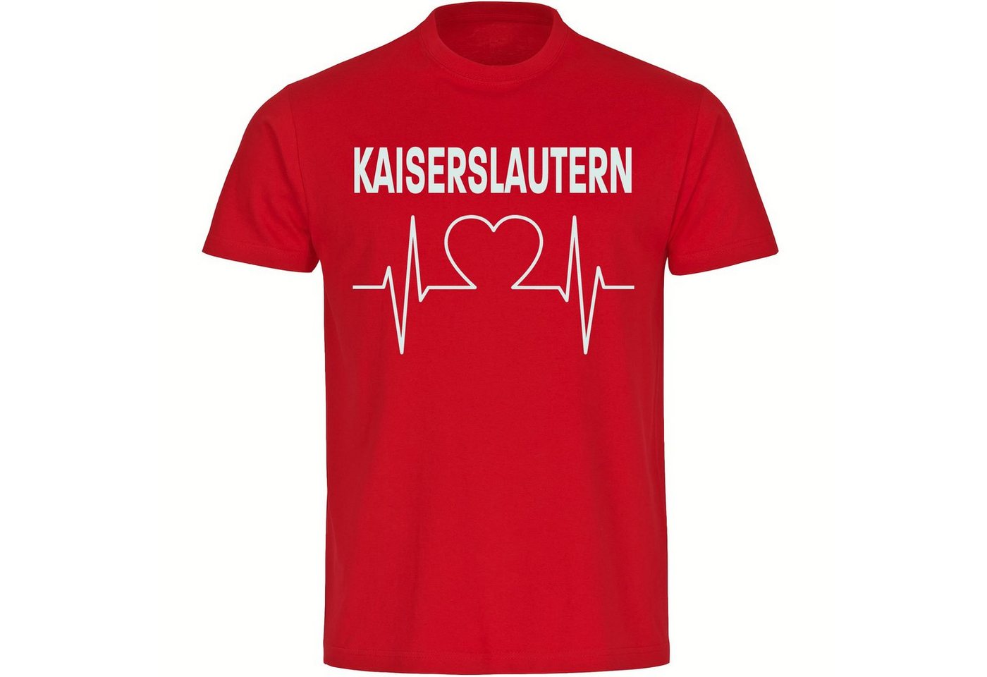 multifanshop T-Shirt Herren Kaiserslautern - Herzschlag - Männer von multifanshop