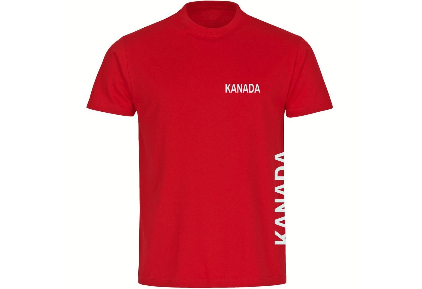 multifanshop T-Shirt Herren Kanada - Brust & Seite - Männer von multifanshop