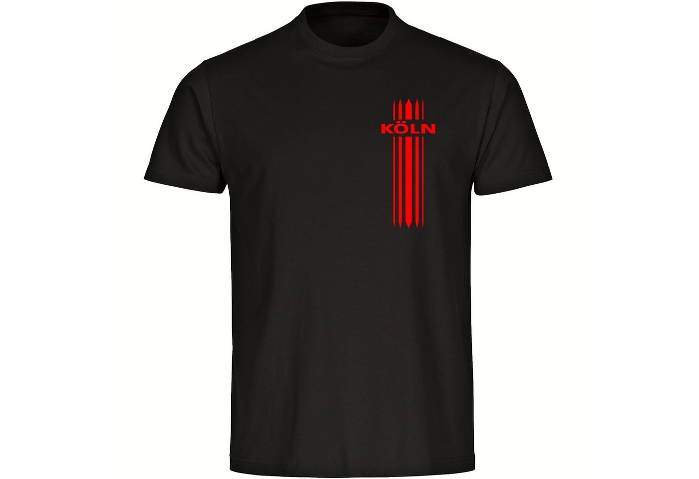 multifanshop T-Shirt Herren Köln - Streifen - Männer von multifanshop