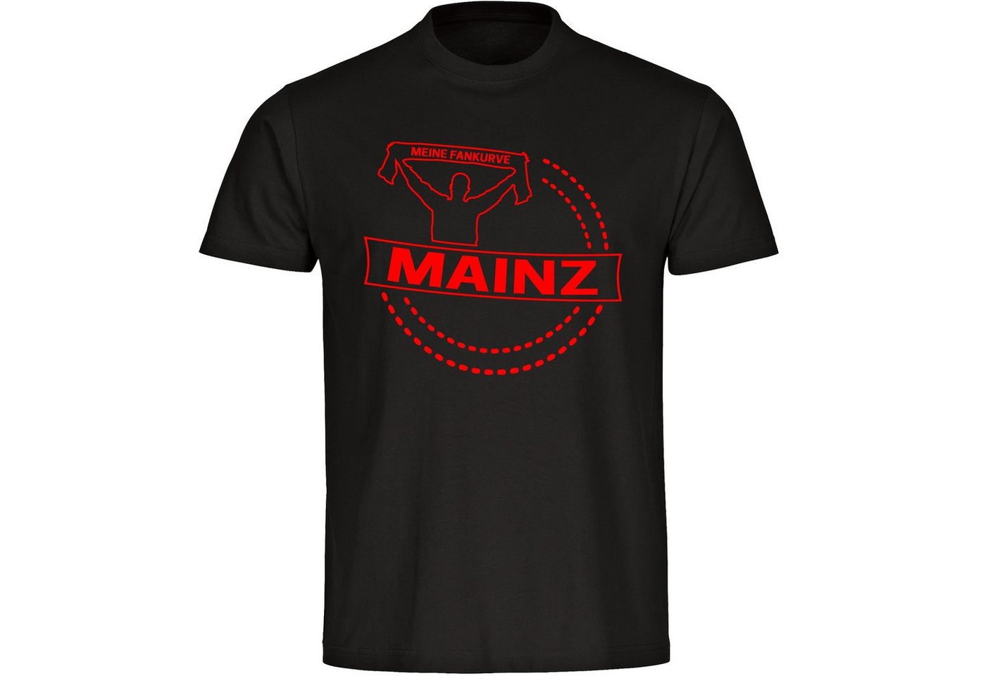 multifanshop T-Shirt Herren Mainz - Meine Fankurve - Männer von multifanshop