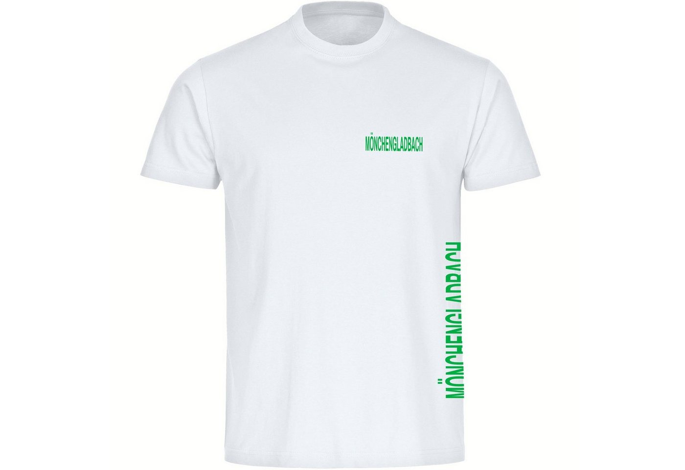 multifanshop T-Shirt Herren Mönchengladbach - Brust & Seite - Männer von multifanshop