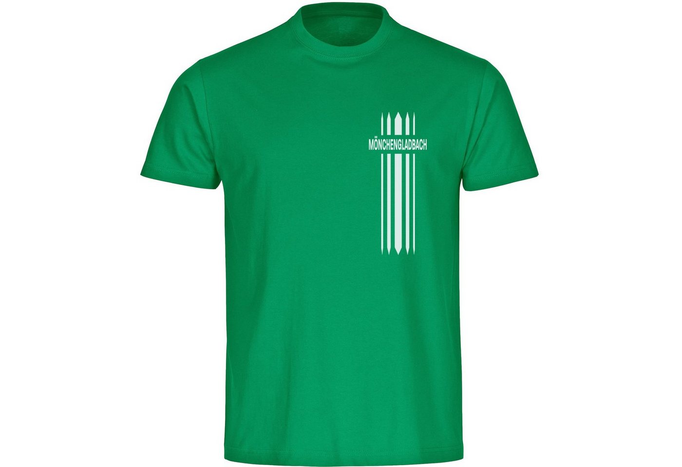 multifanshop T-Shirt Herren Mönchengladbach - Streifen - Männer von multifanshop