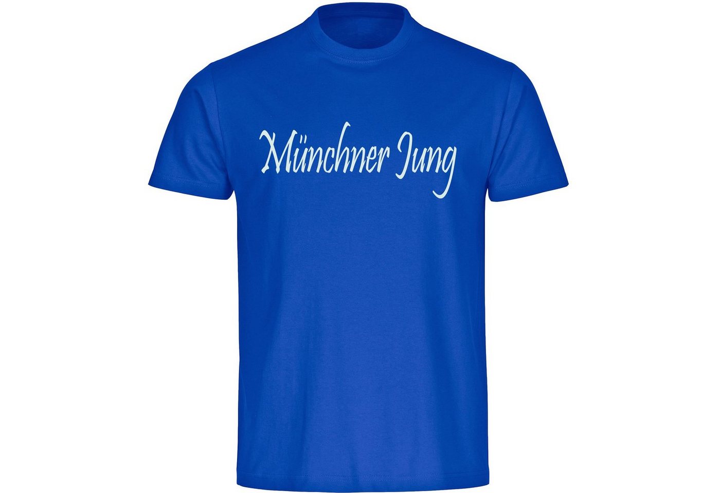 multifanshop T-Shirt Herren München blau - Münchner Jung - Männer von multifanshop