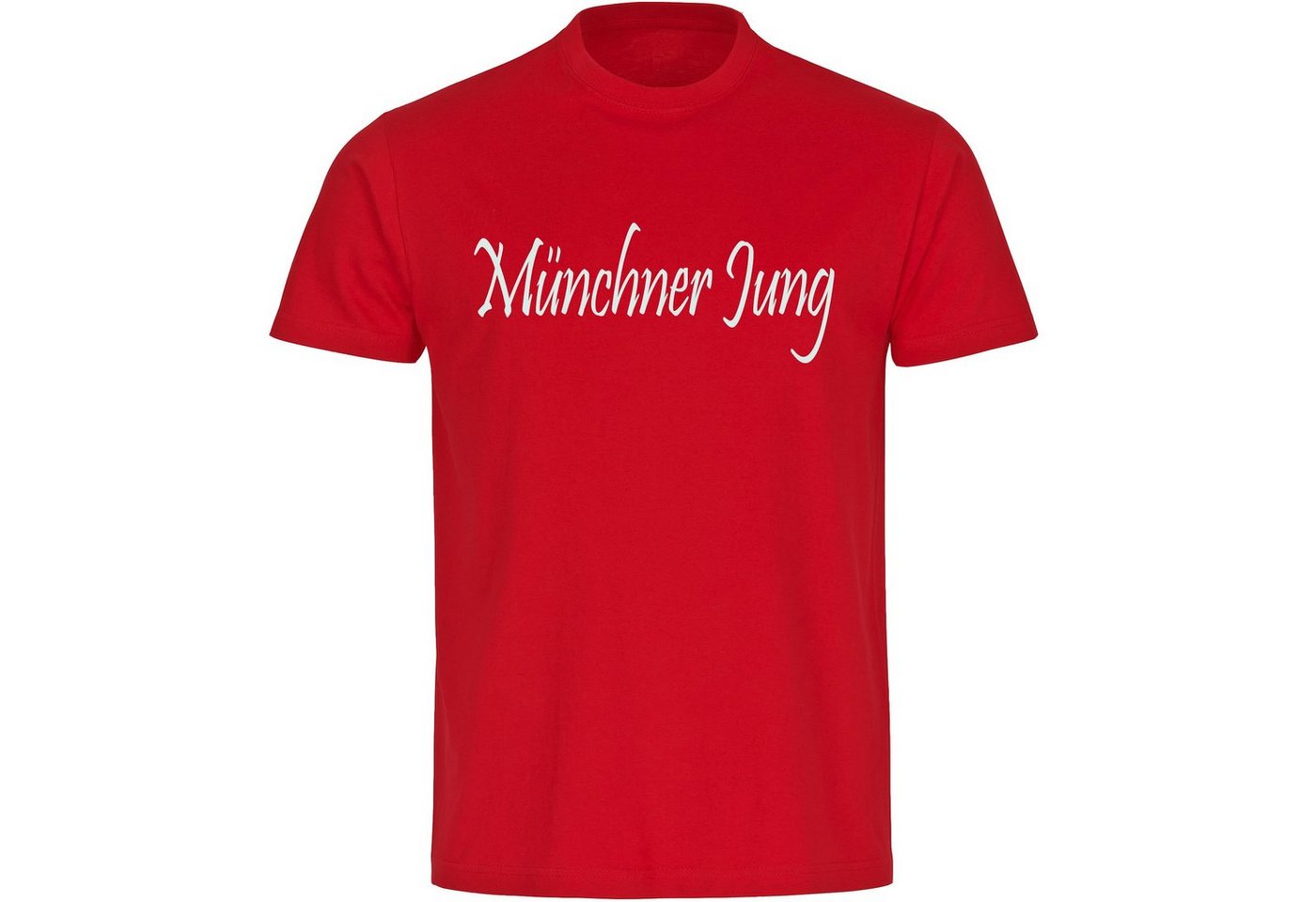 multifanshop T-Shirt Herren München rot - Münchner Jung - Männer von multifanshop