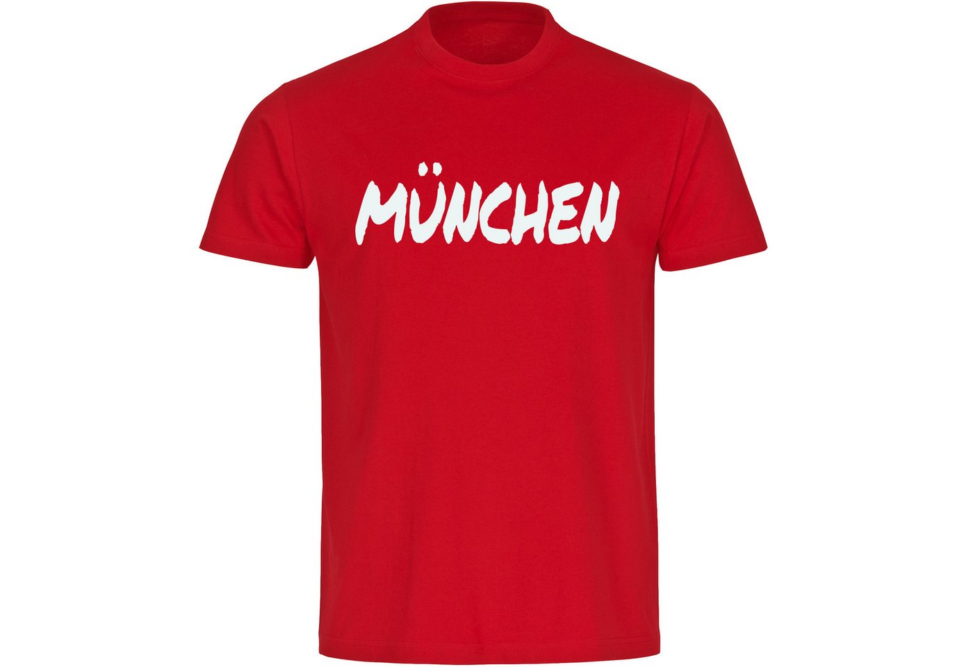 multifanshop T-Shirt Herren München rot - Textmarker - Männer von multifanshop