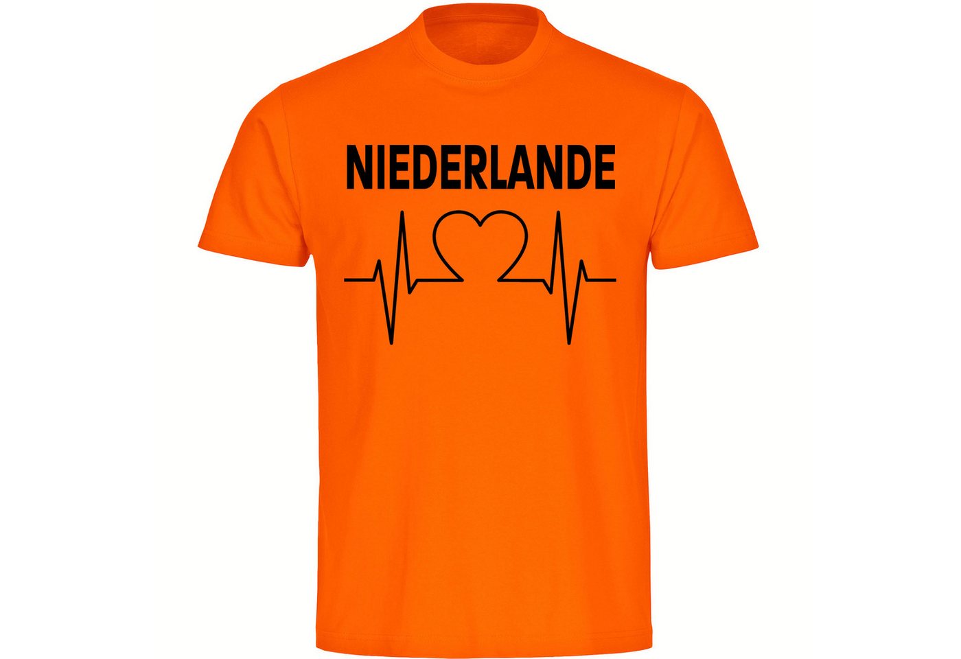 multifanshop T-Shirt Herren Niederlande - Herzschlag - Männer von multifanshop