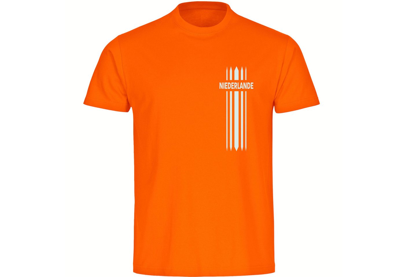 multifanshop T-Shirt Herren Niederlande - Streifen - Männer von multifanshop