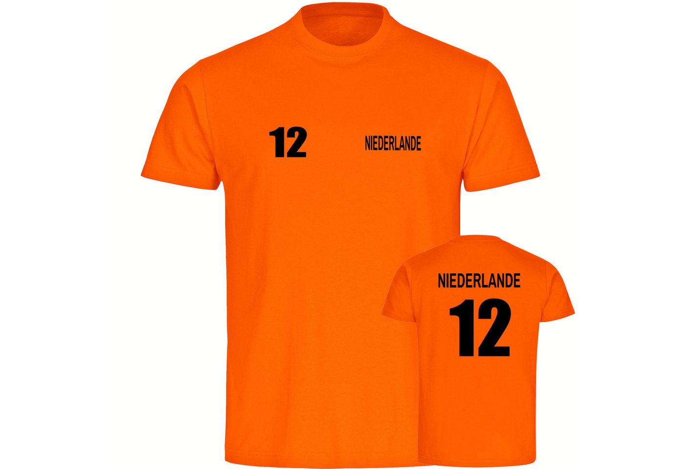 multifanshop T-Shirt Herren Niederlande - Trikot 12 - Männer von multifanshop