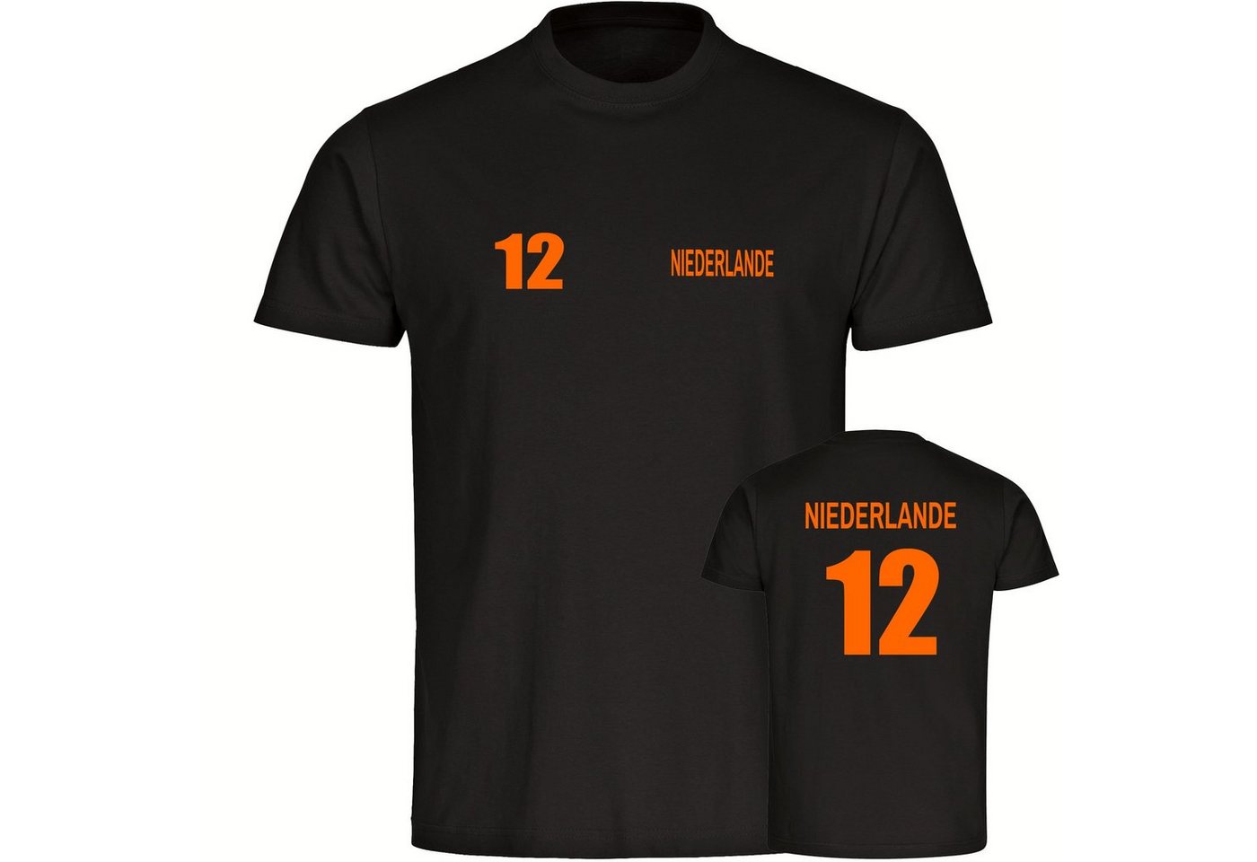 multifanshop T-Shirt Herren Niederlande - Trikot 12 - Männer von multifanshop