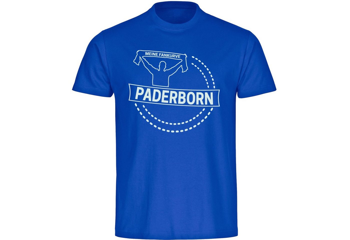 multifanshop T-Shirt Herren Paderborn - Meine Fankurve - Männer von multifanshop