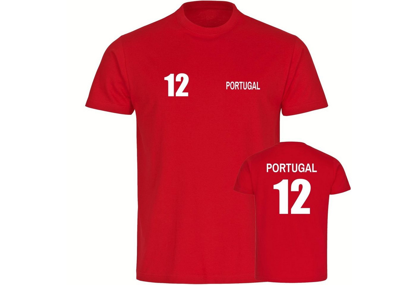 multifanshop T-Shirt Herren Portugal - Trikot 12 - Männer von multifanshop