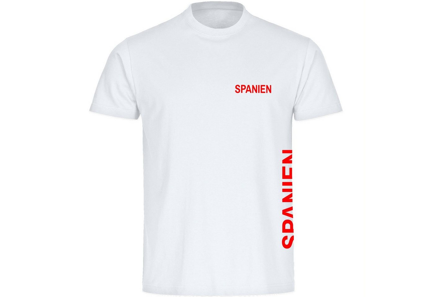 multifanshop T-Shirt Herren Spanien - Brust & Seite - Männer von multifanshop