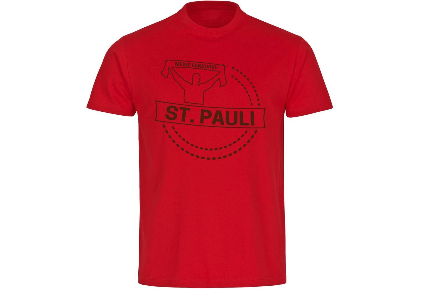 multifanshop T-Shirt Herren St. Pauli - Meine Fankurve - Männer von multifanshop