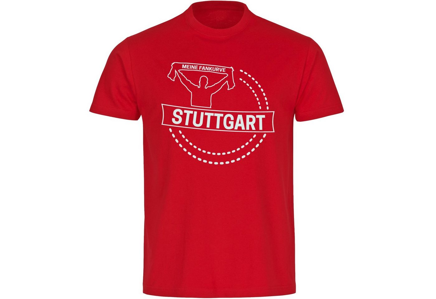multifanshop T-Shirt Herren Stuttgart - Meine Fankurve - Männer von multifanshop