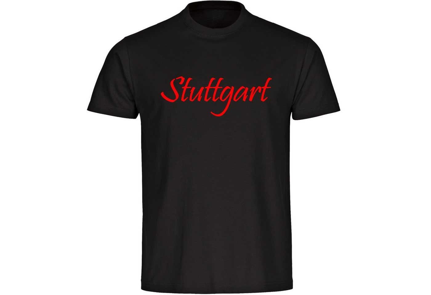 multifanshop T-Shirt Herren Stuttgart - Schriftzug - Männer von multifanshop