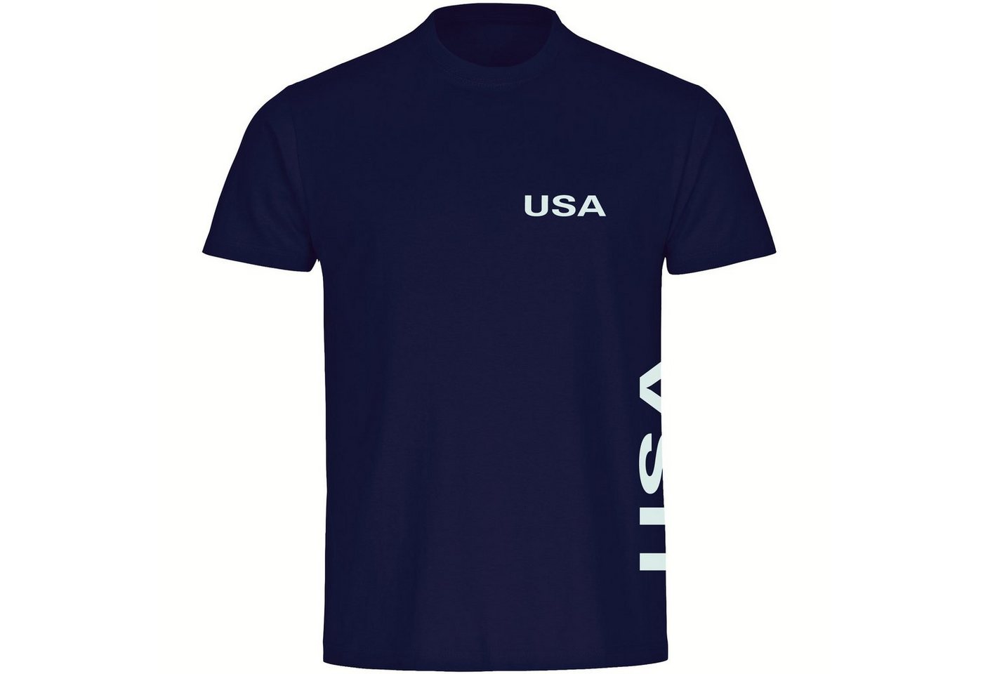 multifanshop T-Shirt Herren USA - Brust & Seite - Männer von multifanshop