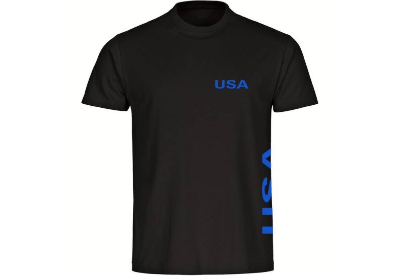 multifanshop T-Shirt Herren USA - Brust & Seite - Männer von multifanshop