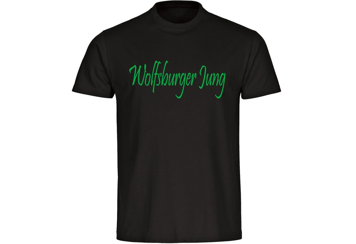 multifanshop T-Shirt Herren Wolfsburg - Wolfsburger Jung - Männer von multifanshop