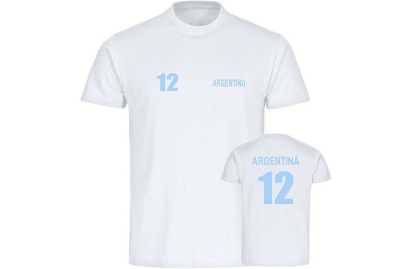 multifanshop T-Shirt Kinder Argentina - Trikot 12 - Boy Girl von multifanshop